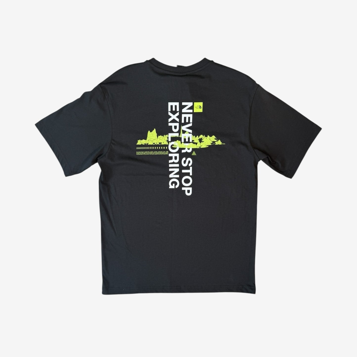 NORTH FACE DIGITAL MOUNTAIN T-SHIRT - BLACK