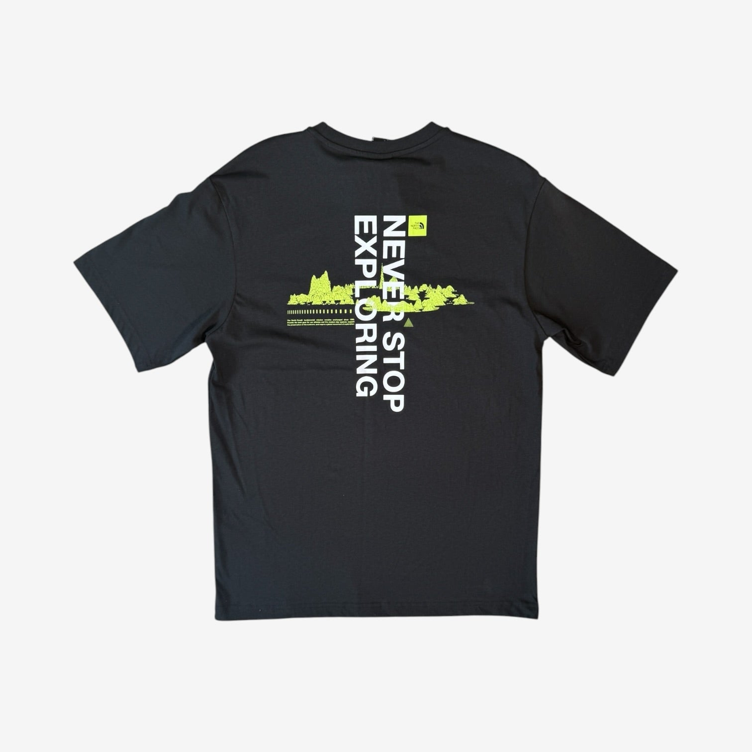 NORTH FACE DIGITAL MOUNTAIN T-SHIRT - BLACK
