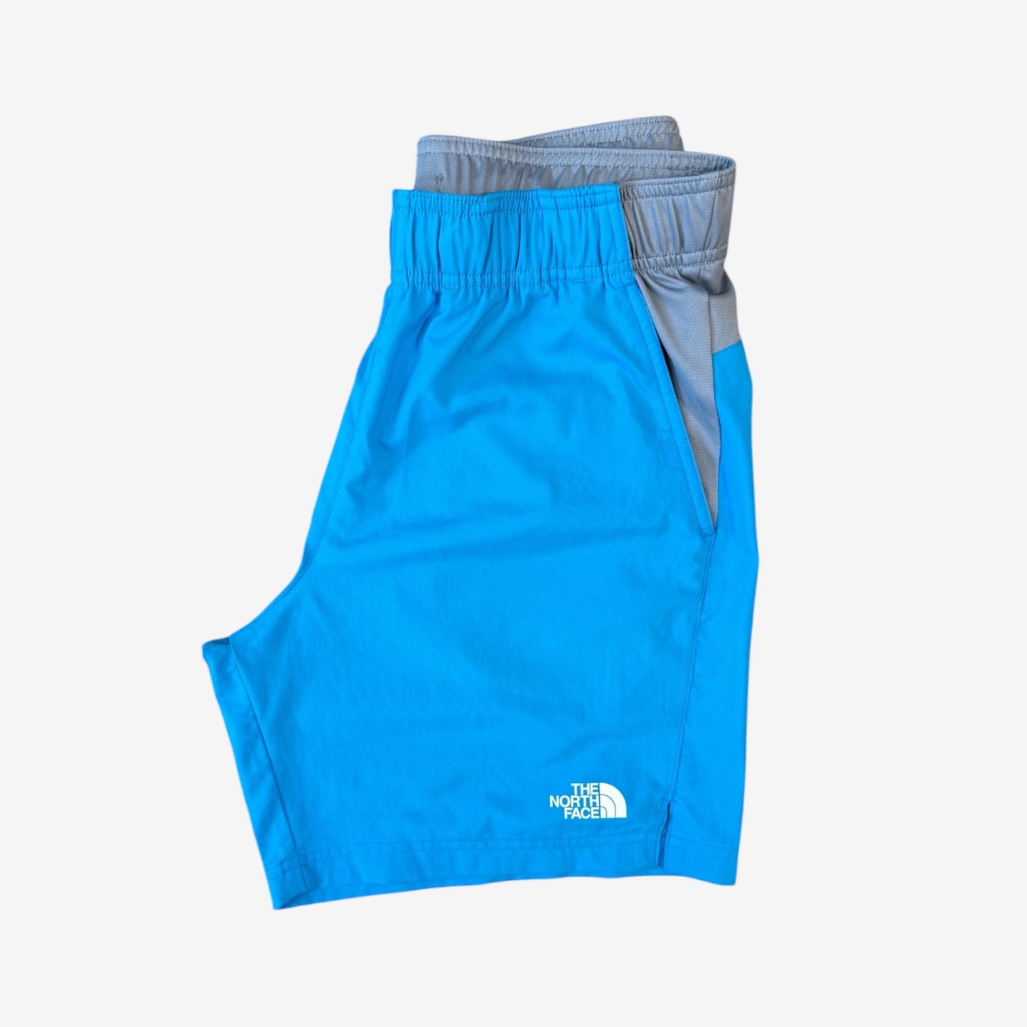 NORTH FACE PERFORMANCE SHORT SET - BLUE/GREY