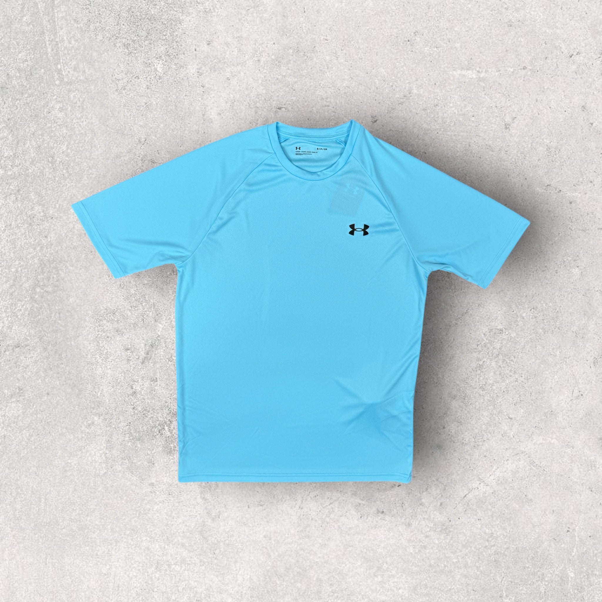 UNDER ARMOUR VELOCITY T-SHIRT / SHORT SET - SKY BLUE/GREY