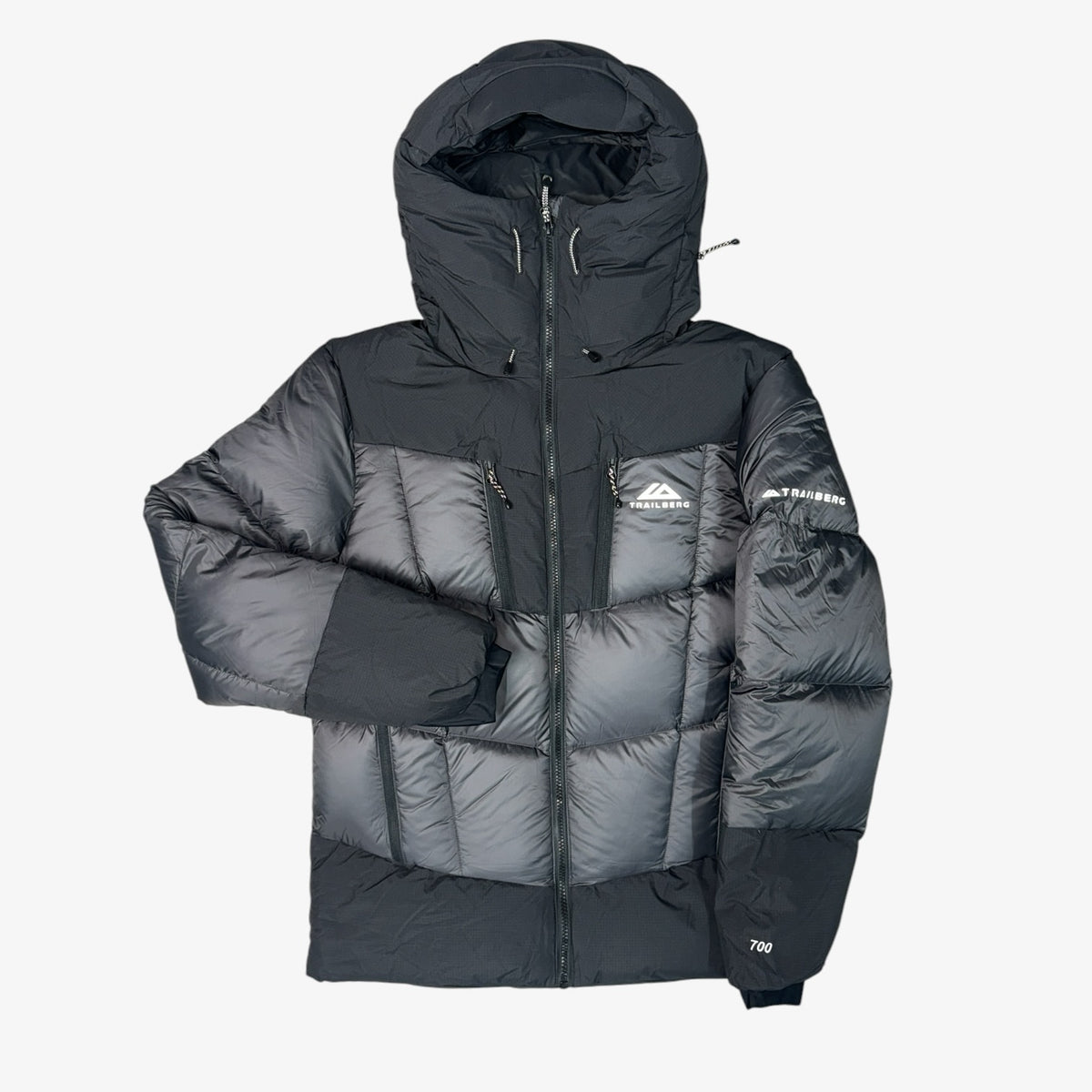 TRAILBERG EIGAR 700F PUFFER JACKET - BLACK/ASPHALT