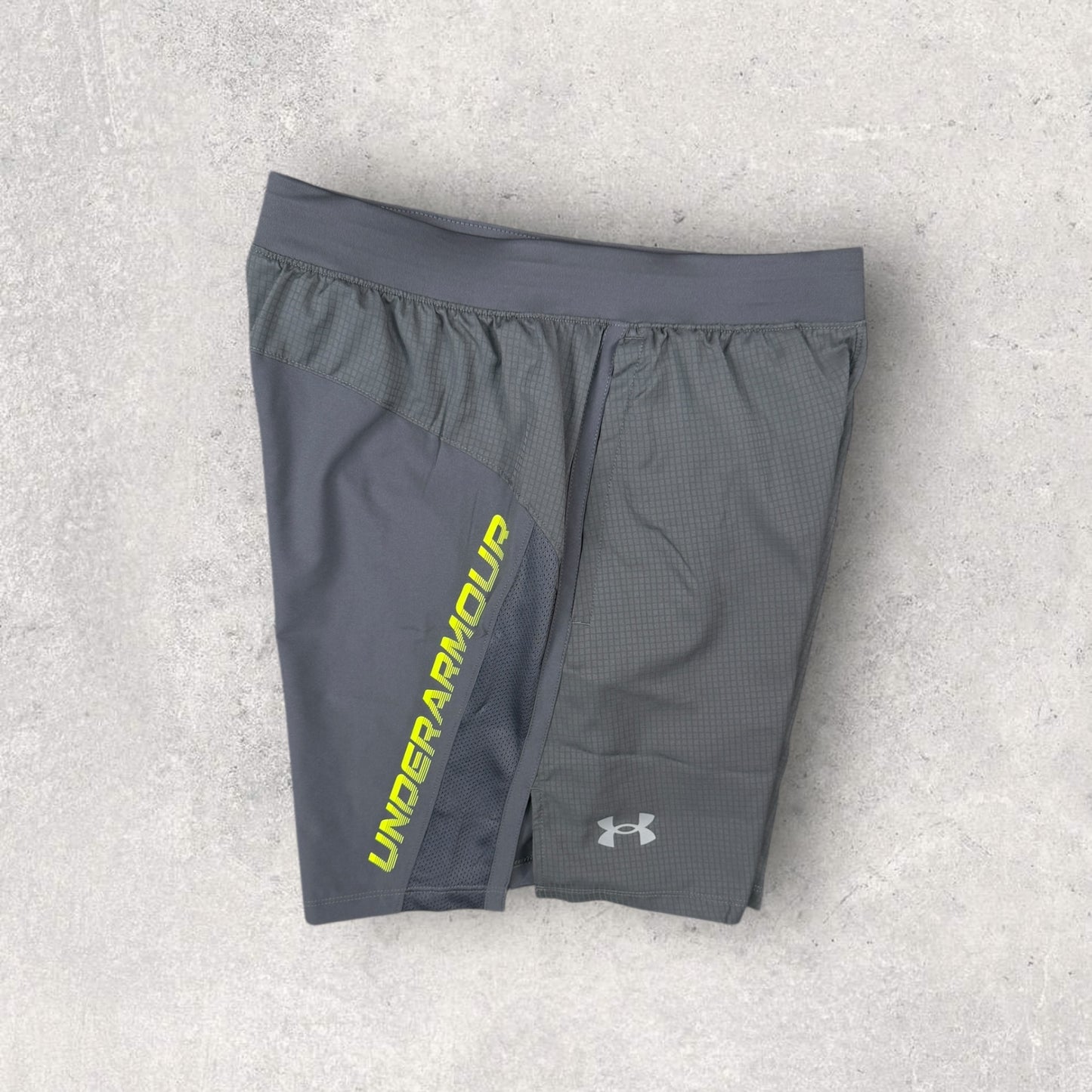 UNDER ARMOUR TECH SHORT SET - VOLT/GREY