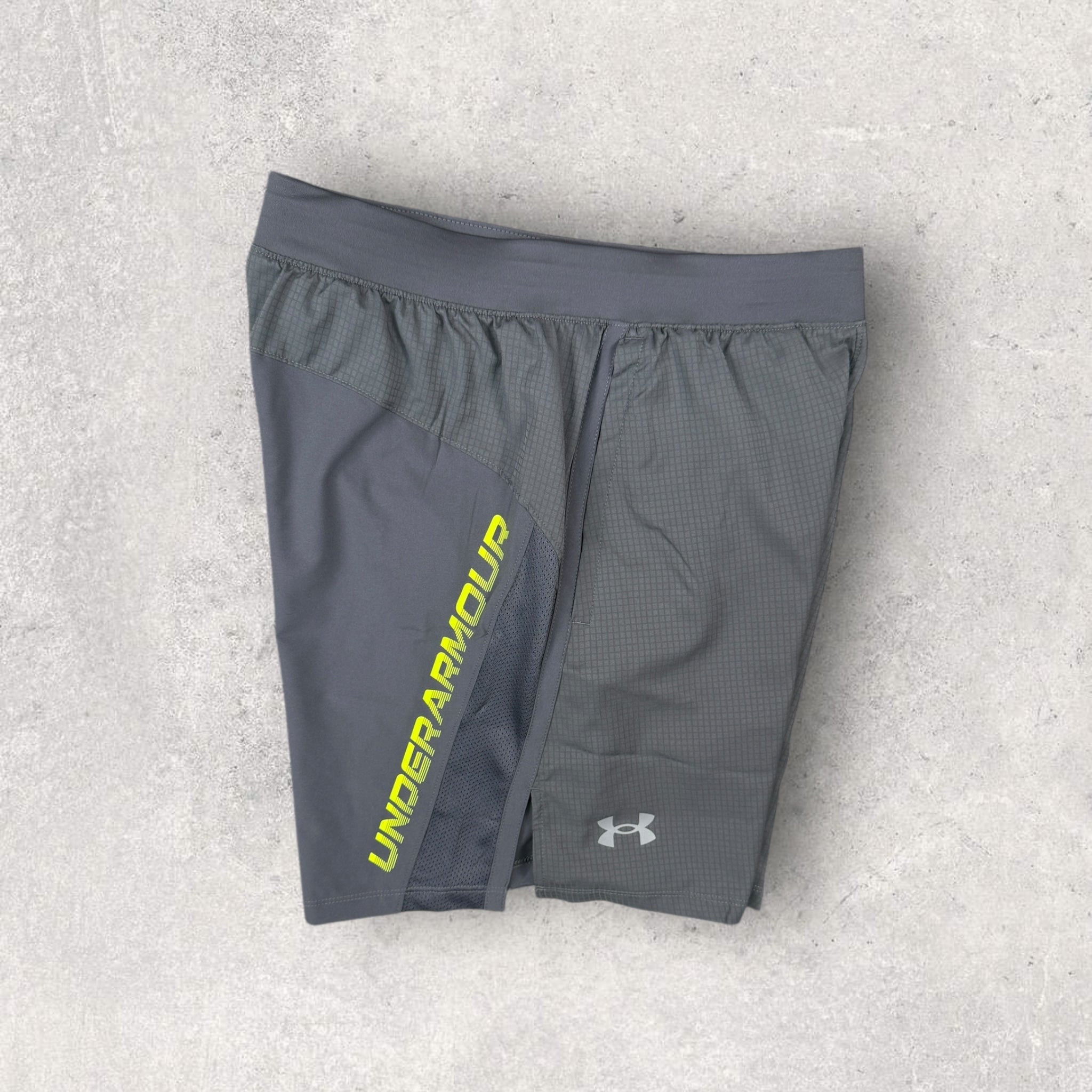 UNDER ARMOUR TECH SHORT SET - VOLT/GREY