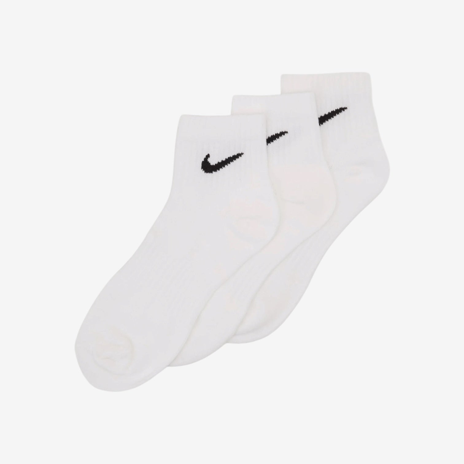NIKE EVERYDAY CUSHIONED ANKLE SOCKS - WHITE
