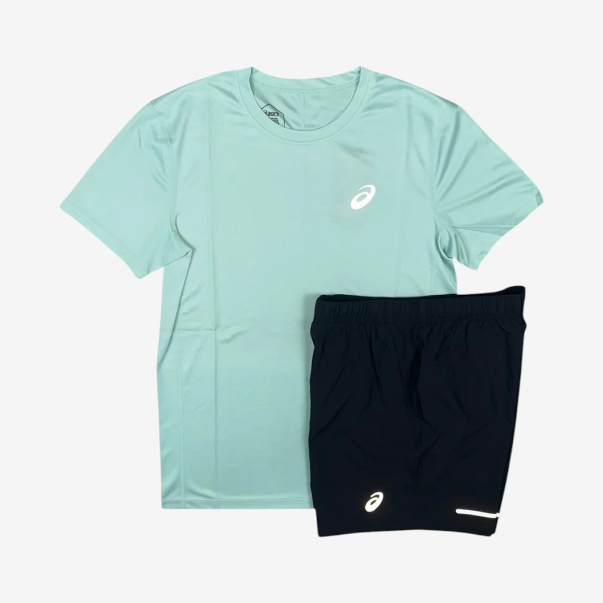 ASICS CORE SHORT SET - CELADON/BLACK