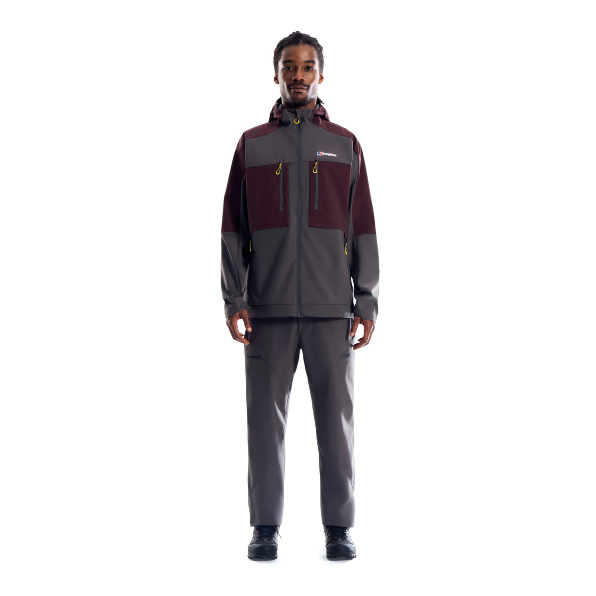 BERGHAUS VANTASHELL TRACKSUIT - BURGUNDY/GREY
