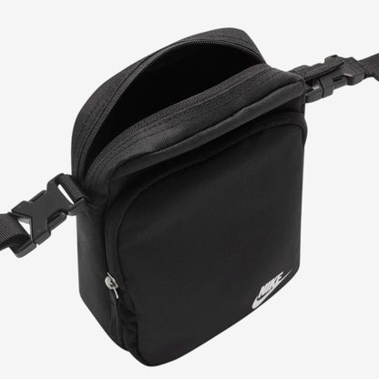 NIKE HERITAGE CROSSBODY BAG - BLACK/WHITE
