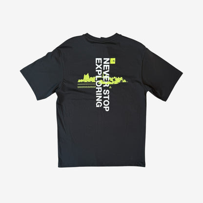 NORTH FACE  DIGITAL MOUNTAIN T-SHIRT - BLACK
