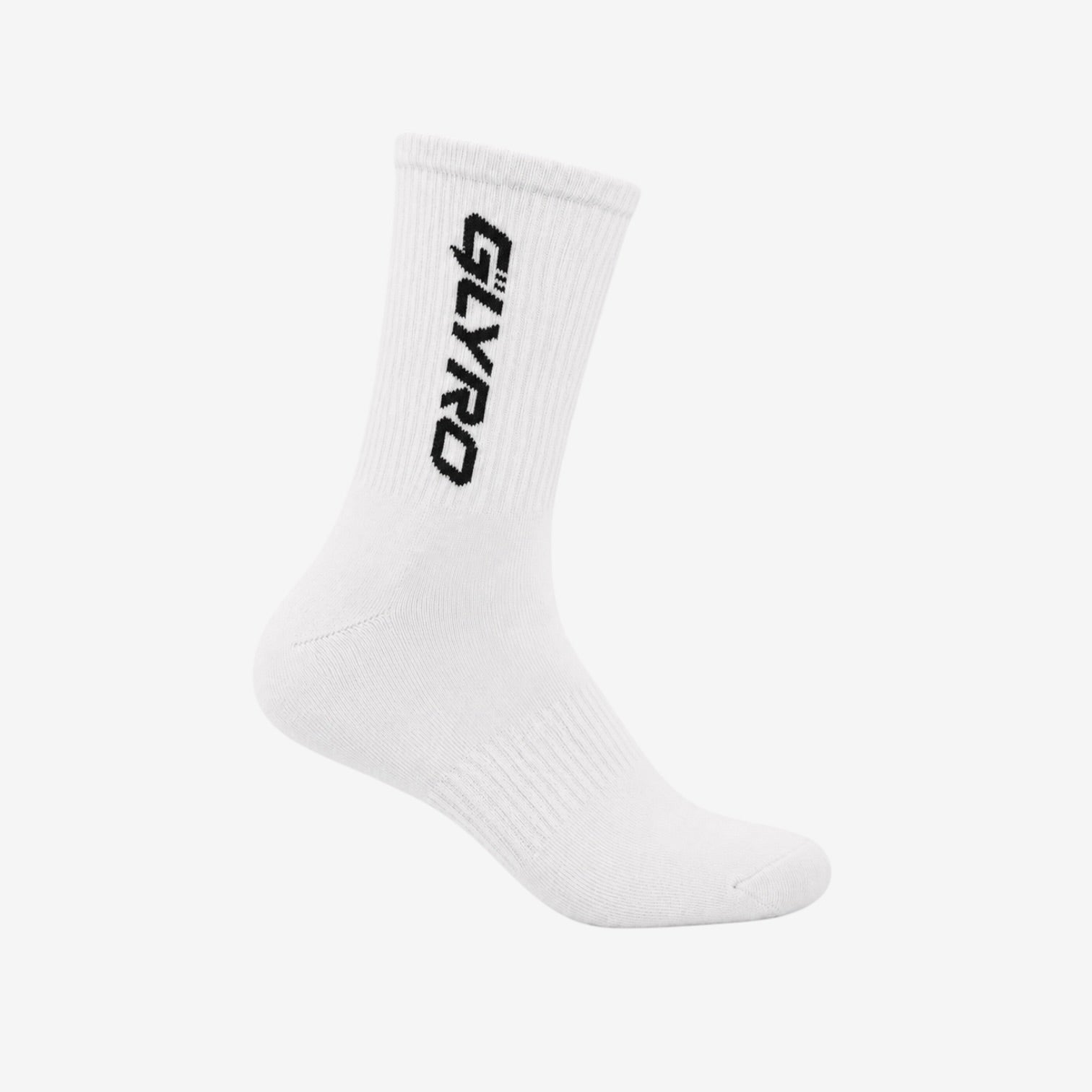 GLYRO ACTIVE CREW SOCKS - WHITE 3 PACK