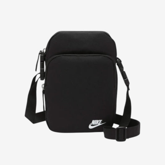 NIKE HERITAGE CROSSBODY BAG - BLACK/WHITE