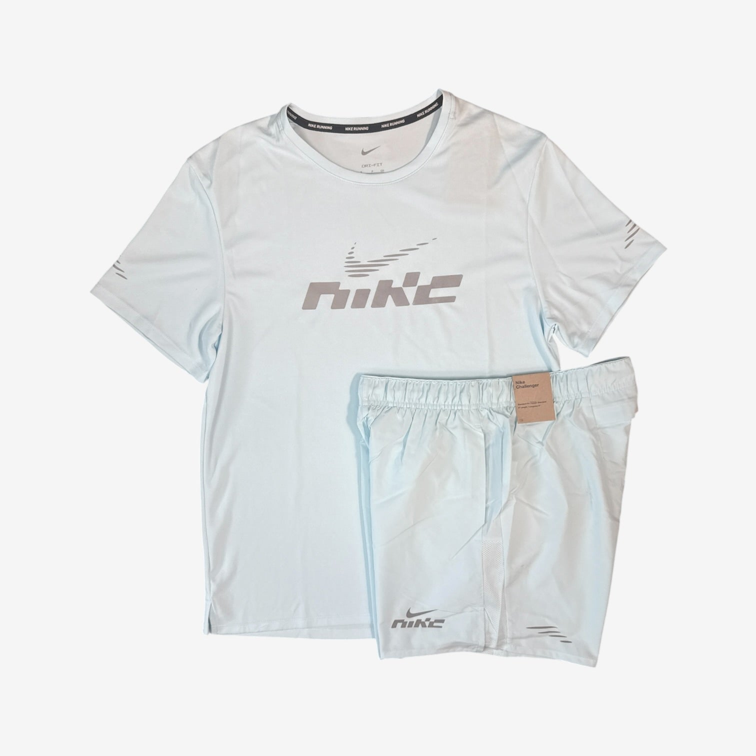 NIKE MILER FLASH SHORT SET - GLACIER BLUE
