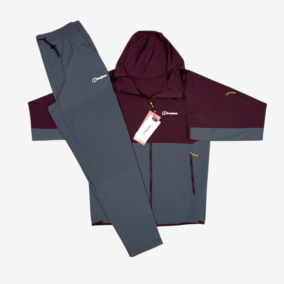 BERGHAUS THERAN TRACKSUIT - BURGUNDY/GREY