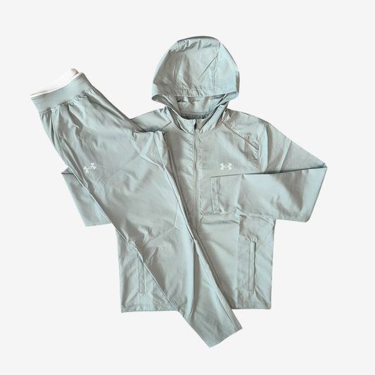 UNDER ARMOUR LAUNCH TRACKSUIT - LIGHT SAGE GREEN