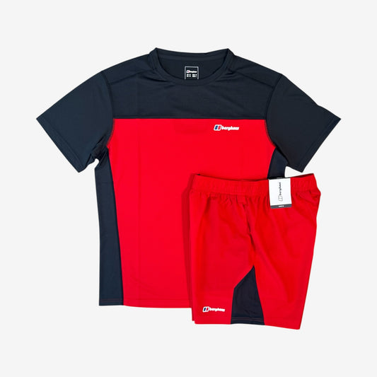 BERGHAUS TECH SHORT SET - RED/BLACK