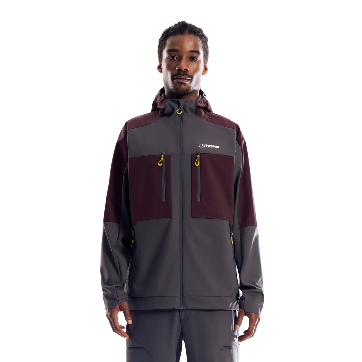 BERGHAUS VANTASHELL TRACKSUIT - BURGUNDY/GREY