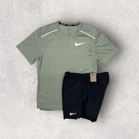 NIKE MILER 1.0 / SHORT SET - JADE HORIZON/BLACK