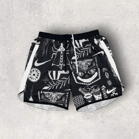 NIKE WILDRUN DRAGON SHORTS - BLACK/WHITE