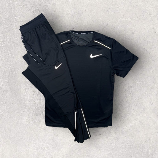 NIKE MILER 1.0 TROUSER SET - BLACK / PHENOM ELITE BLACK PANTS