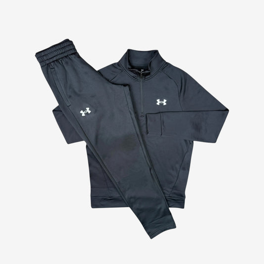 UNDER ARMOUR FLEECE STORM 1/4 ZIP TRACKSUIT - BLACK