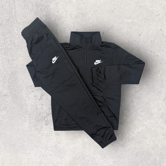 NIKE JUNIOR POLY TRACKSUIT - BLACK