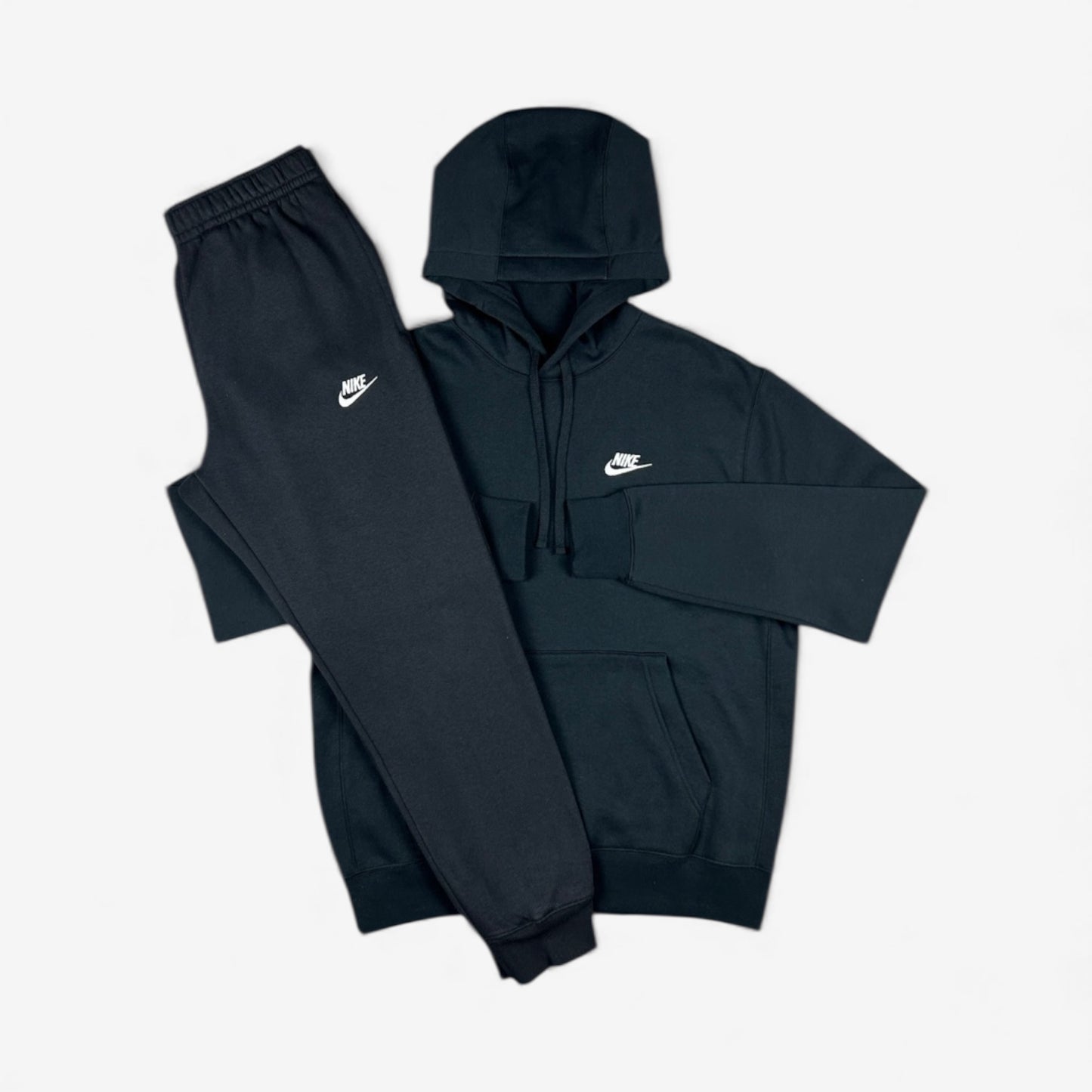 NIKE CLUB FLEECE TRACKSUIT - BLACK