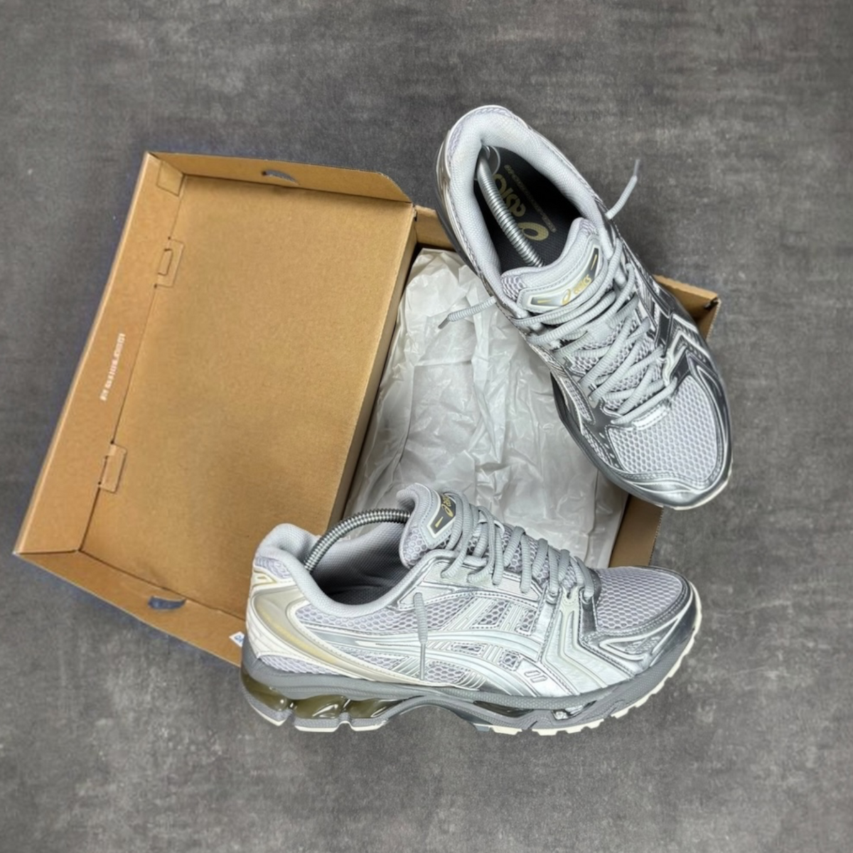 Asics Kayano 14 Concrete Pure Silver