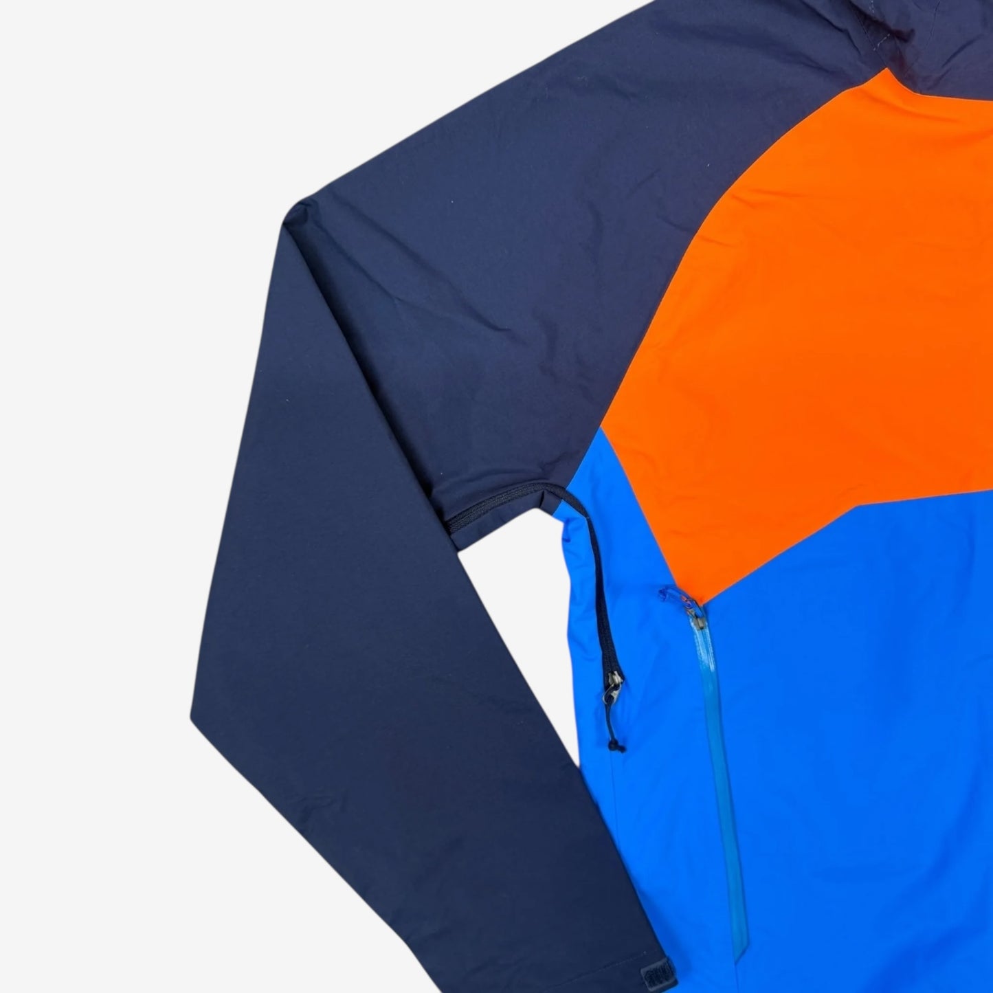 NORTH FACE STRATOS HOODED JACKET - BLUE/ORANGE/NAVY