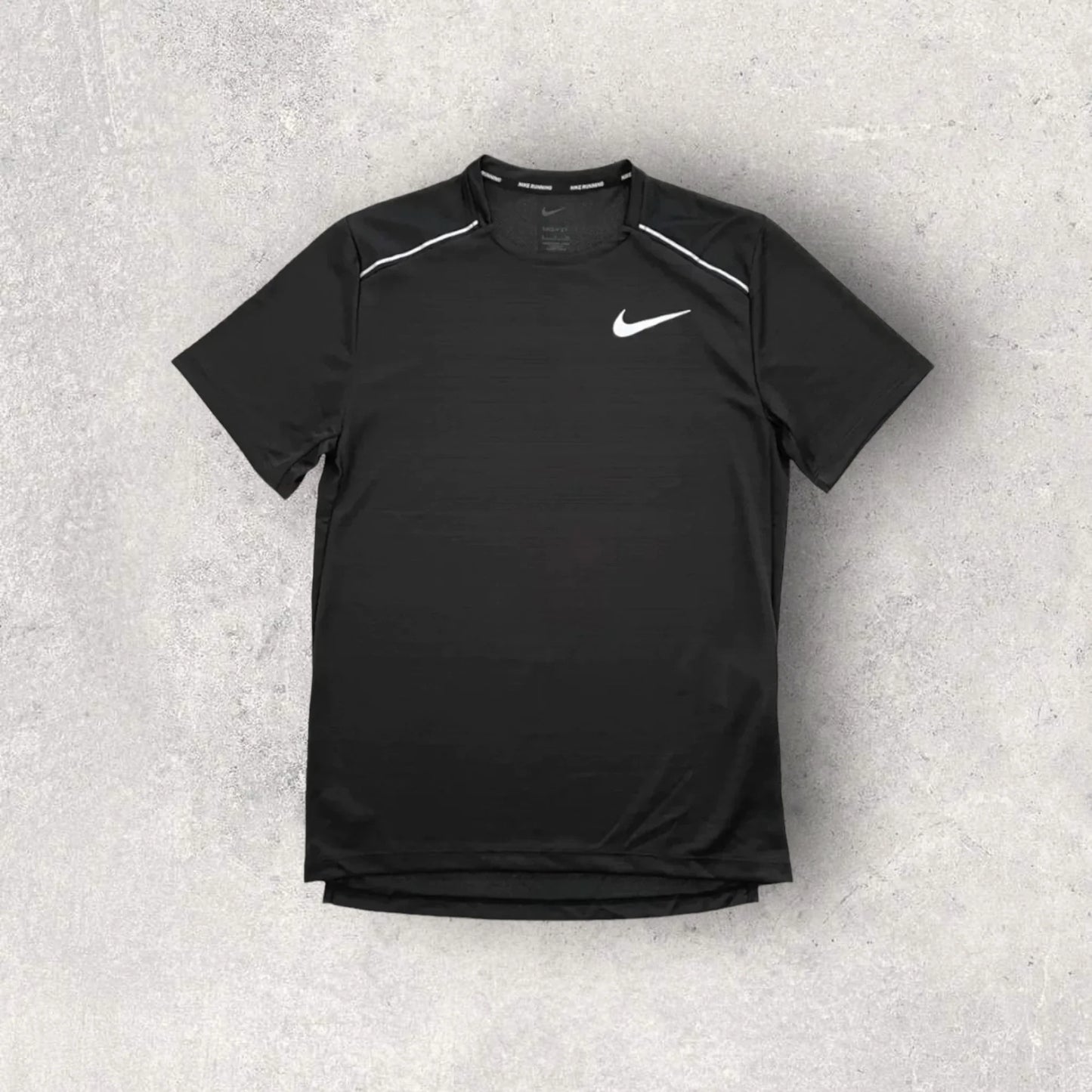 NIKE MILER 1.0 / STRIDE FLEX SHORT SET - BLACK/GREY