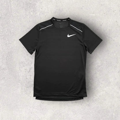 NIKE MILER 1.0 / STRIDE FLEX SHORT SET - BLACK/GREY