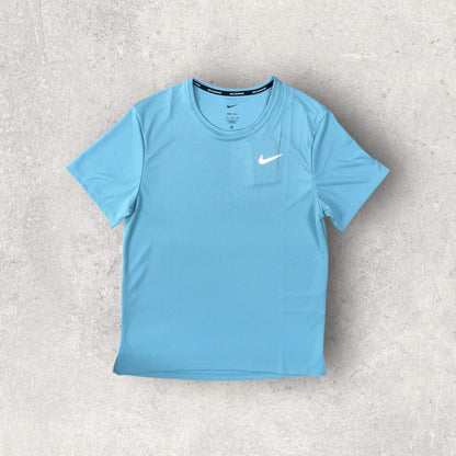 NIKE MILER T-SHIRT/CHALLENGER SHORT - TURQ/BLACK
