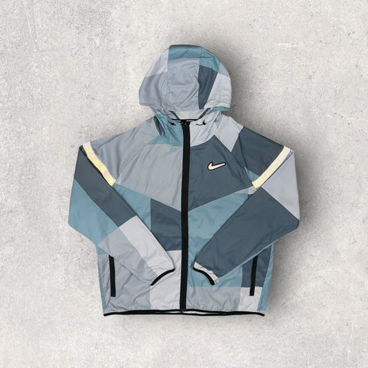 NIKE EXCLUSIVE PATCHWORK JACKET - BLUE