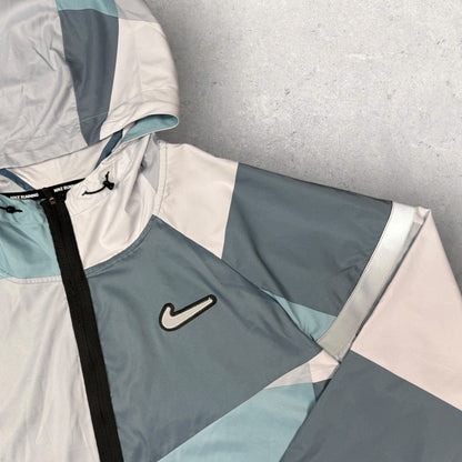 NIKE EXCLUSIVE PATCHWORK JACKET - BLUE