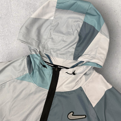 NIKE EXCLUSIVE PATCHWORK JACKET - BLUE