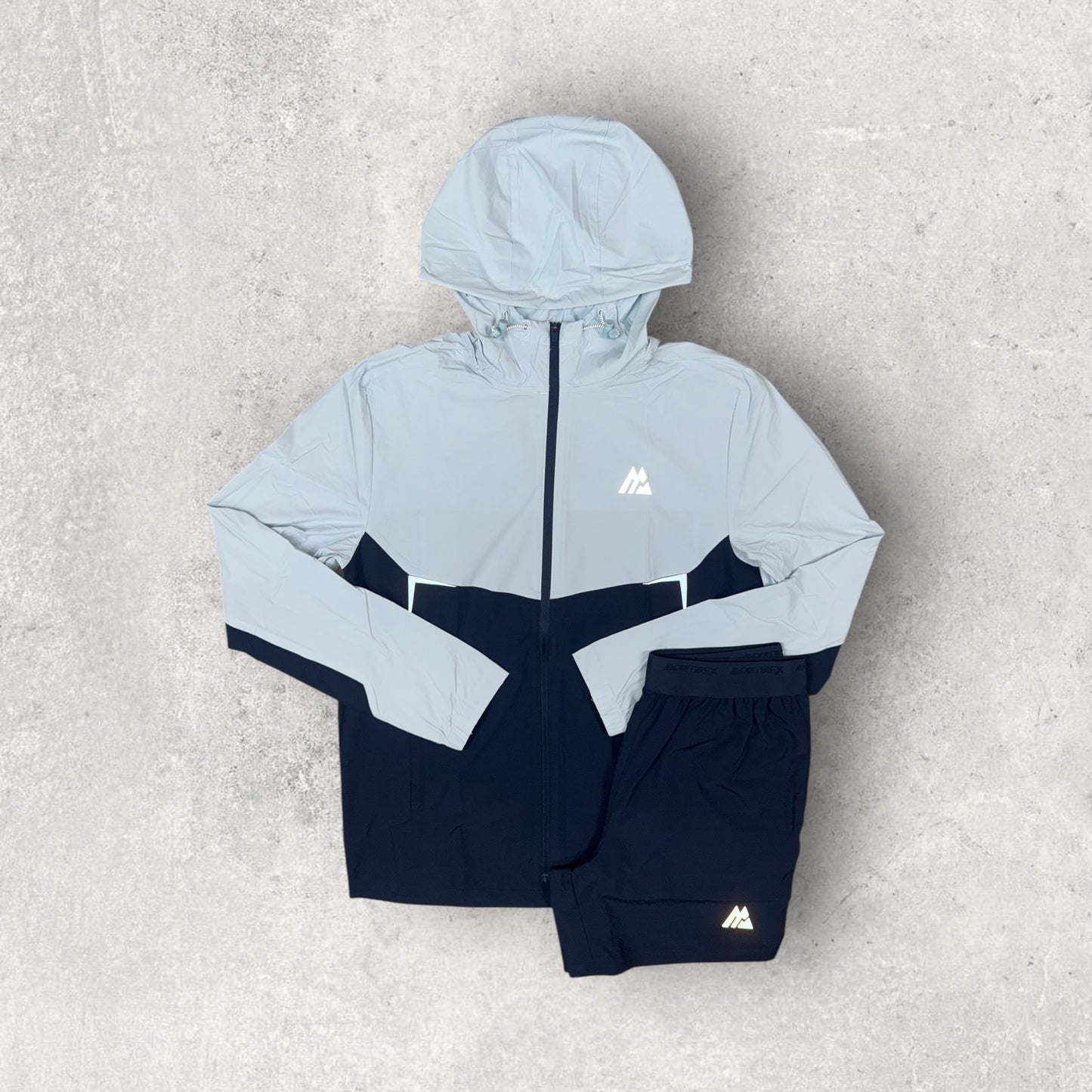 MONTIREX SURGE JACKET/SHORT SET - MIST/BLUE