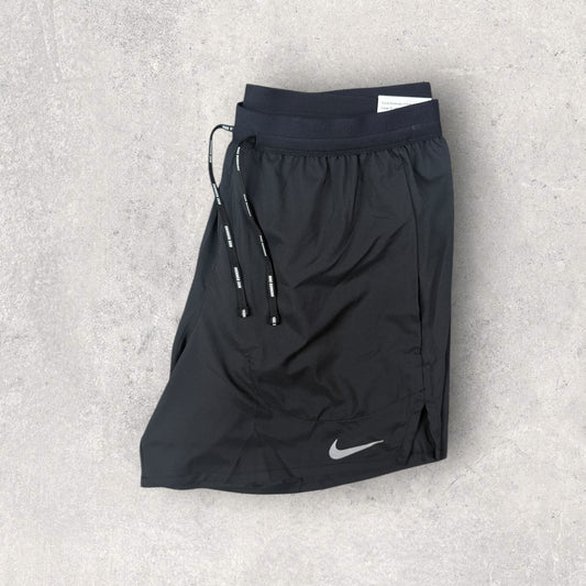 NIKE FLEX STRIDE 5 SHORTS - BLACK