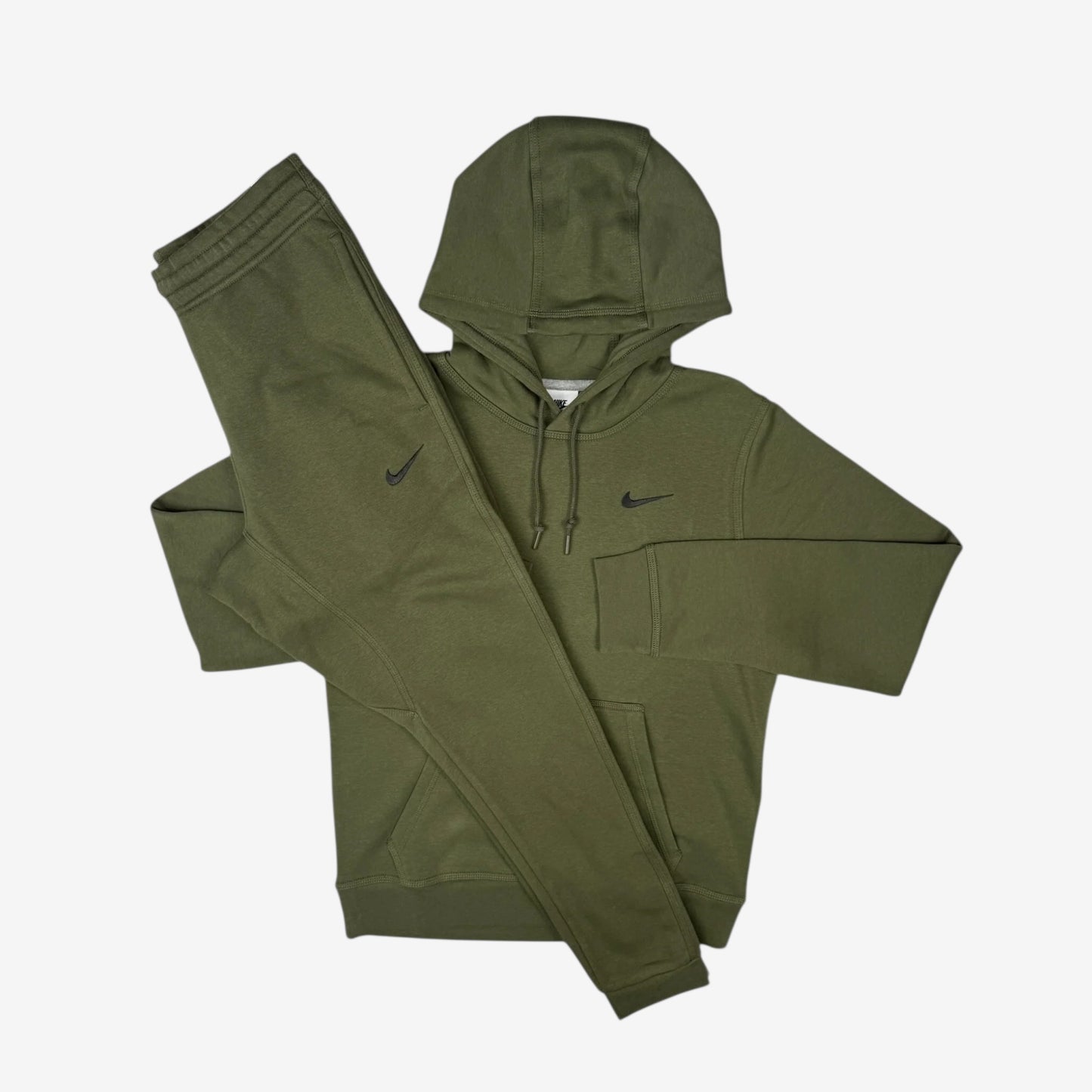 NIKE SWOOSH FLEECE TRACKSUIT - KHAKI
