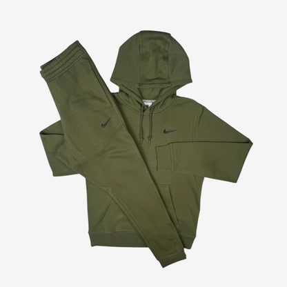 NIKE SWOOSH FLEECE TRACKSUIT - KHAKI