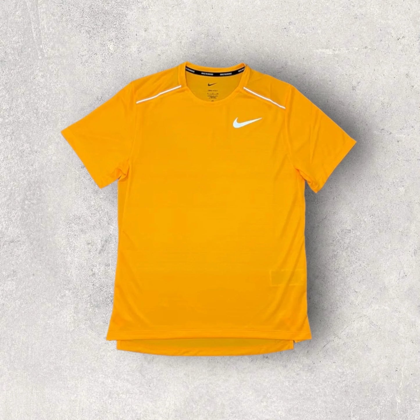 NIKE MILER 1.0 / STRIDE FLEX SHORT SET - LASER ORANGE/GREY