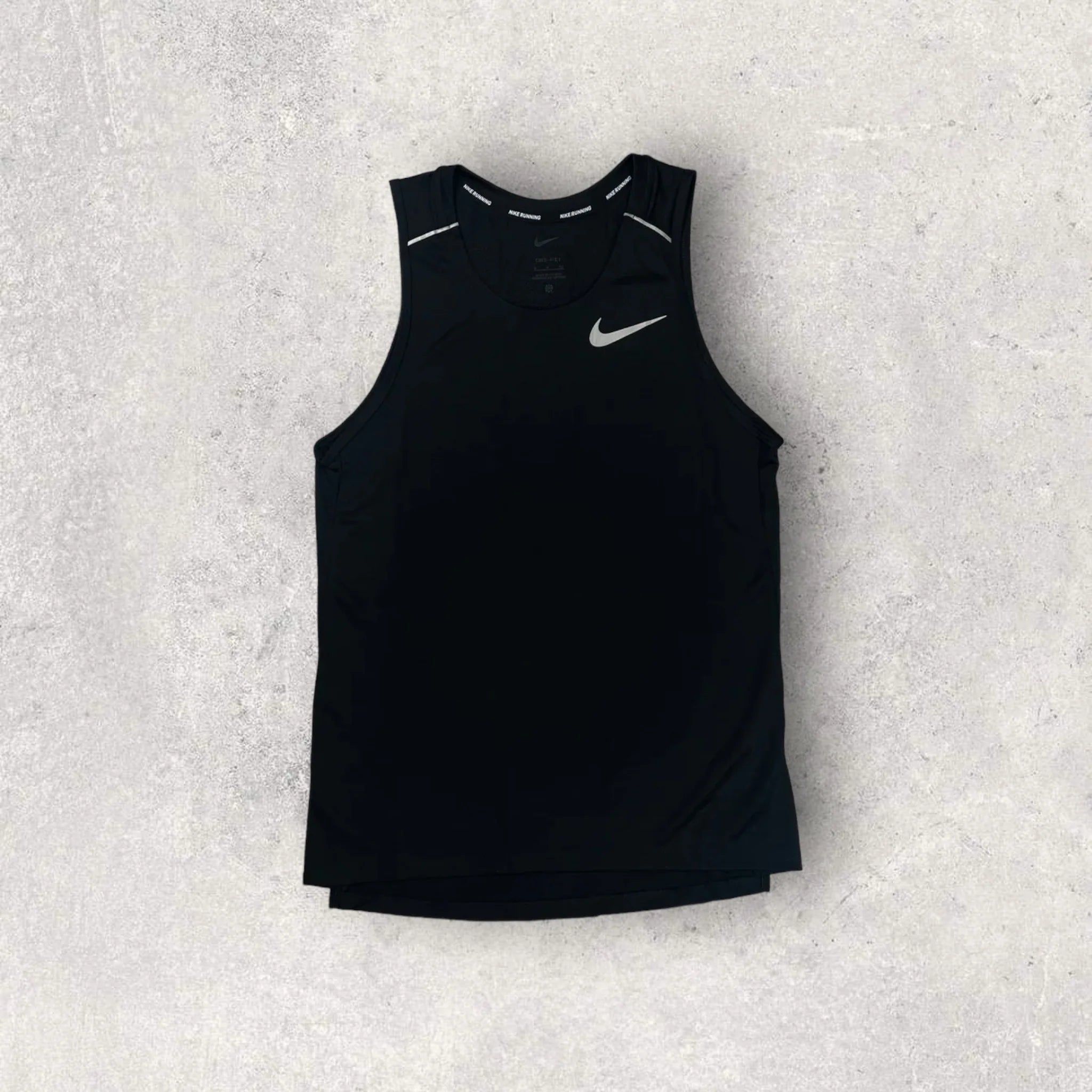NIKE MILER VEST / NIKE STRIDE FLEX SHORTS - BLACK/GREY