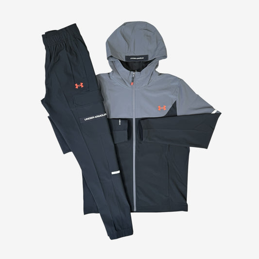 UNDER ARMOUR UTILITY TRACKSUIT - BLACK/CASTLEROCK