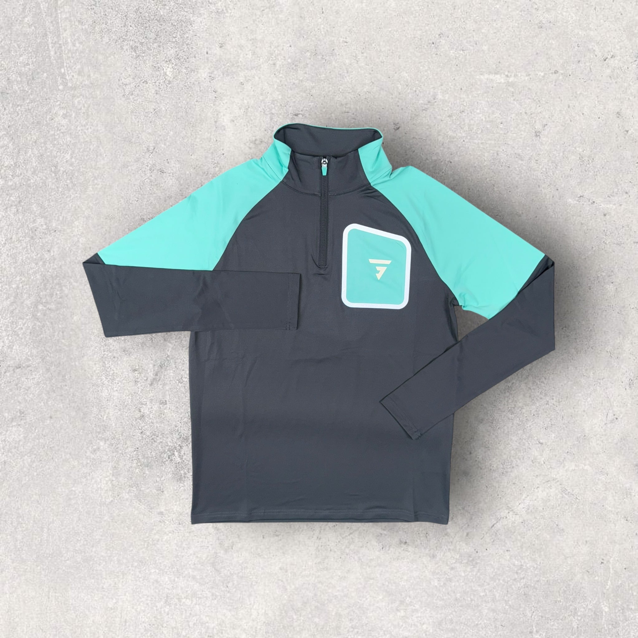 GRIID GLIDE 1/4 ZIP SHORT SET - IRON GATE/MINT