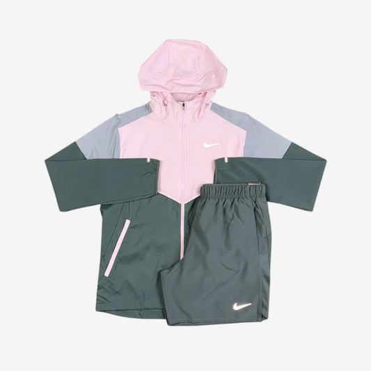 NIKE UV WINDRUNNER JACKET SET - PINK FOAM/GREY