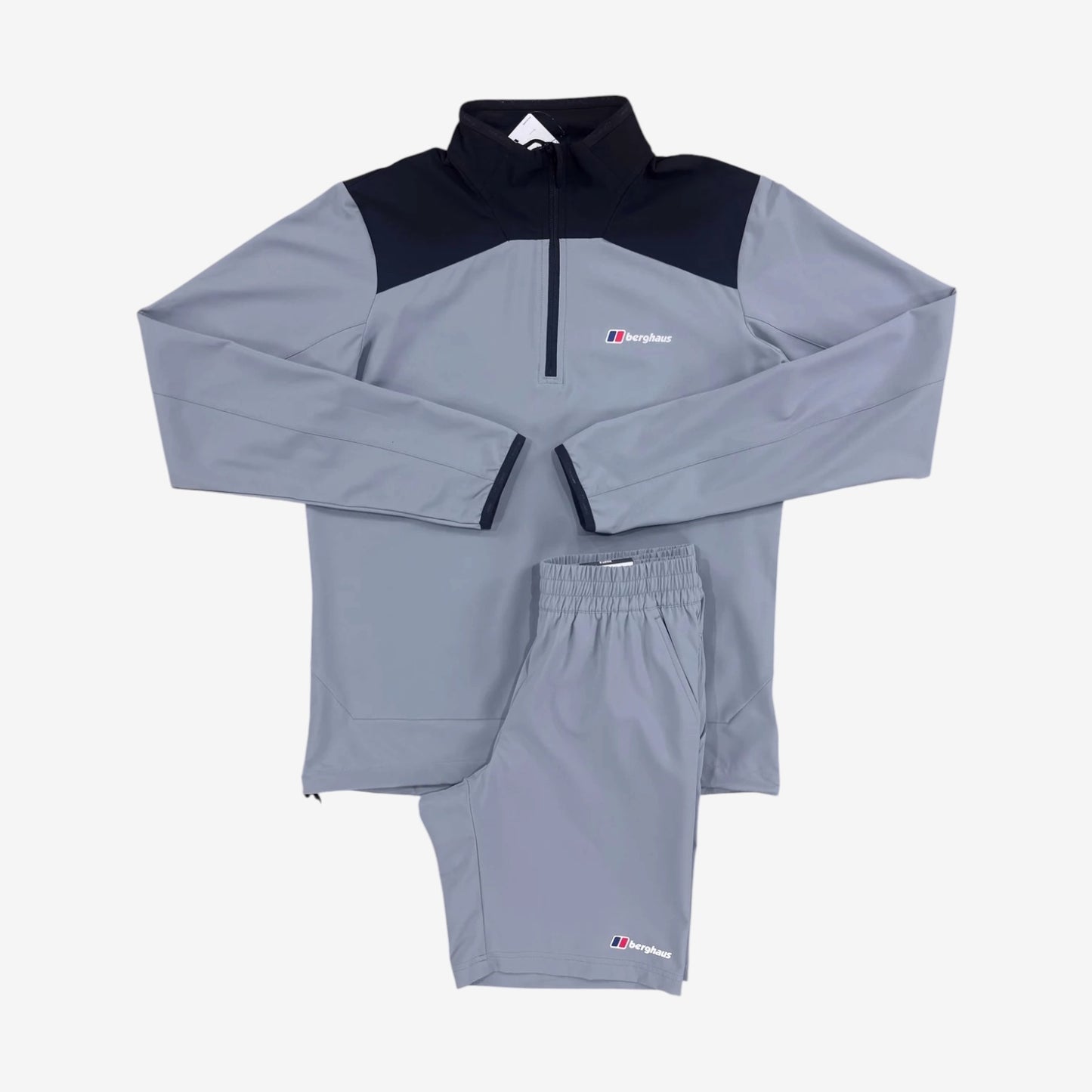 BERGHAUS TERRAIN TREK 1/4 SHORT SET - GREY/BLACK