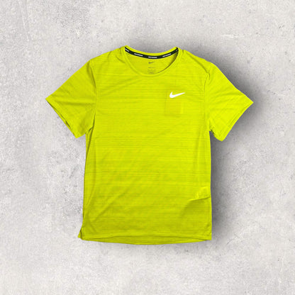 NIKE MILER BREATHE CACTUS / DRI-FIT JOGGING BOTTOMS - BLACK