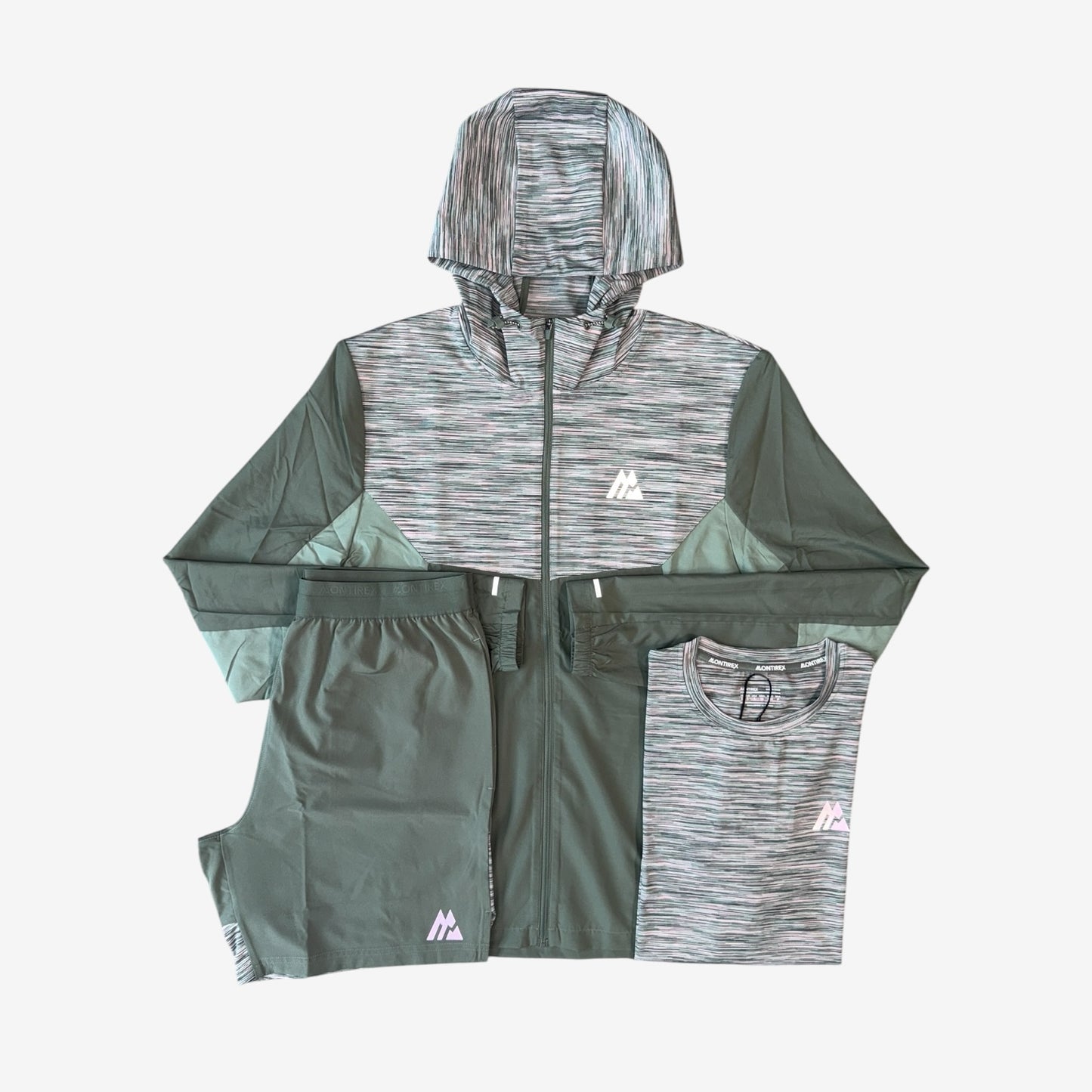 MONTIREX TRAIL THREE PEICE JACKET SET - GREEN/PINK