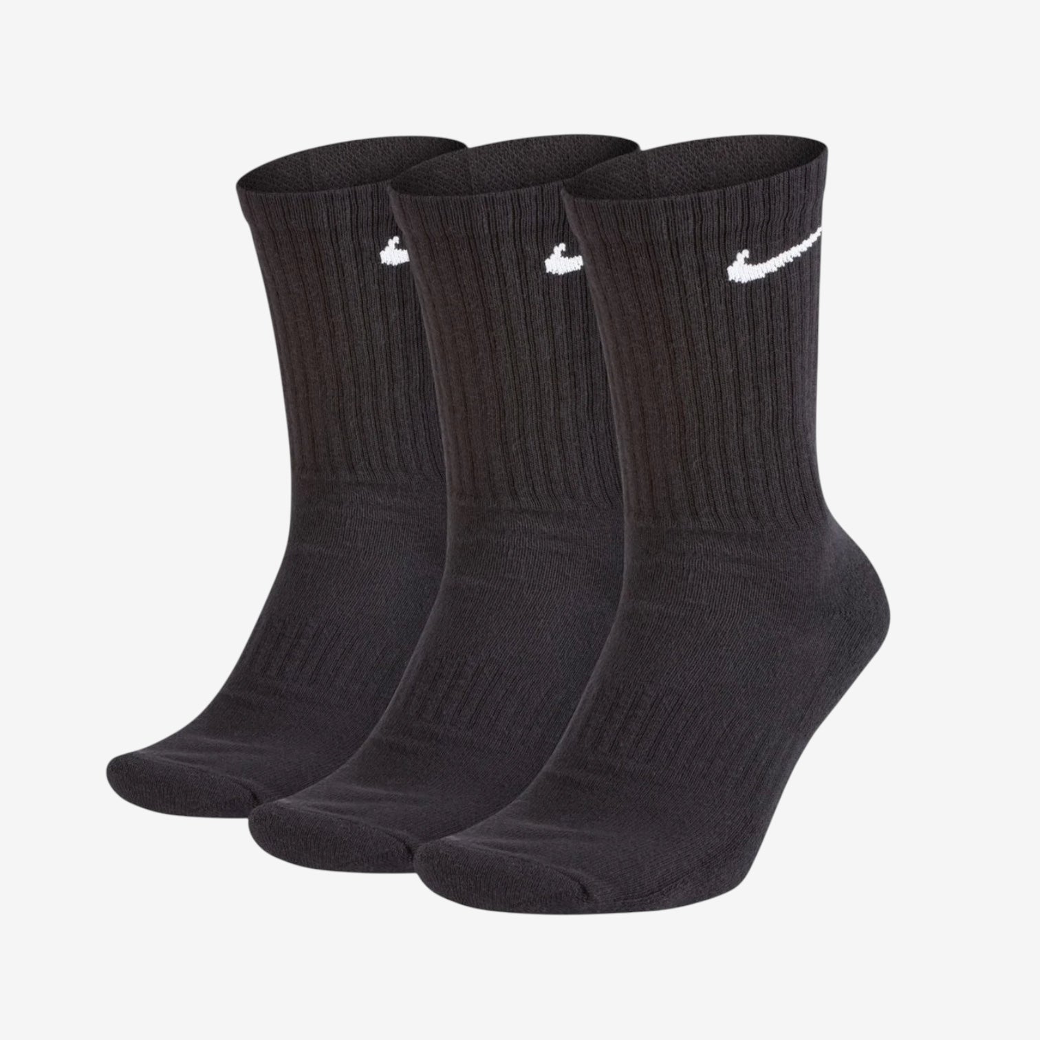 NIKE PERFORMANCE LIGHTWEIGHT CREW SOCKS - BLACK