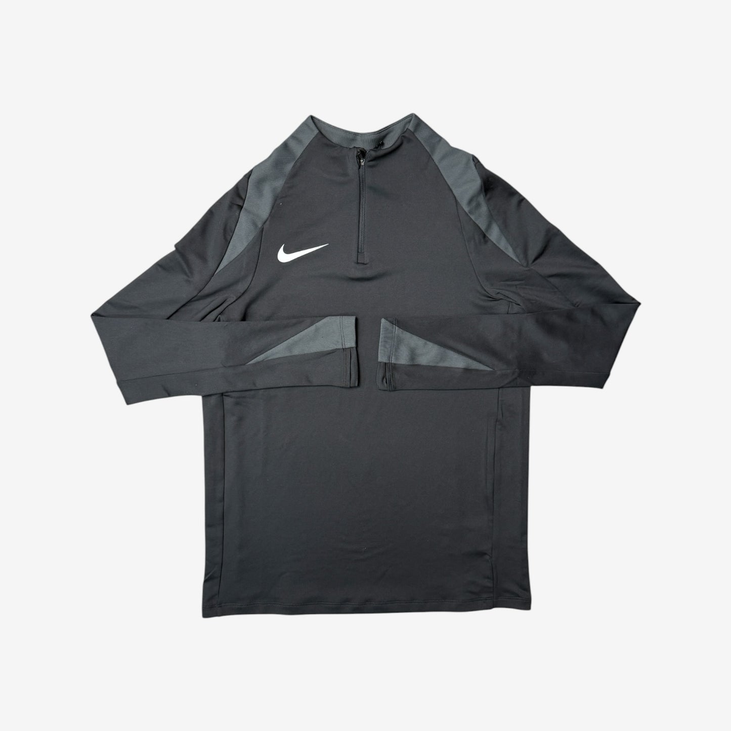 NIKE STRIKE 1/4 ZIP SHORT SET - BLACK/GREY