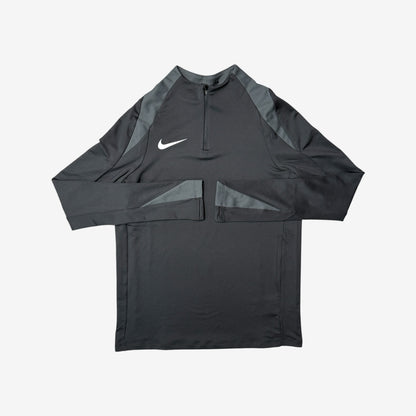NIKE STRIKE 1/4 ZIP SHORT SET - BLACK/GREY