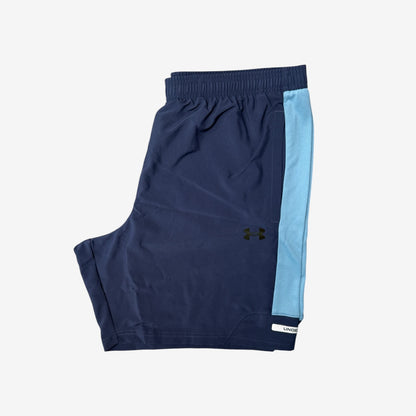 UNDER ARMOUR TECH UTILITY 1/4 SHORT SET - BLUE/NAVY