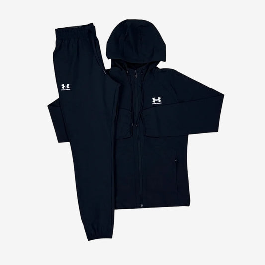 UNDER ARMOUR WOVEN TRACKSUIT - BLACK